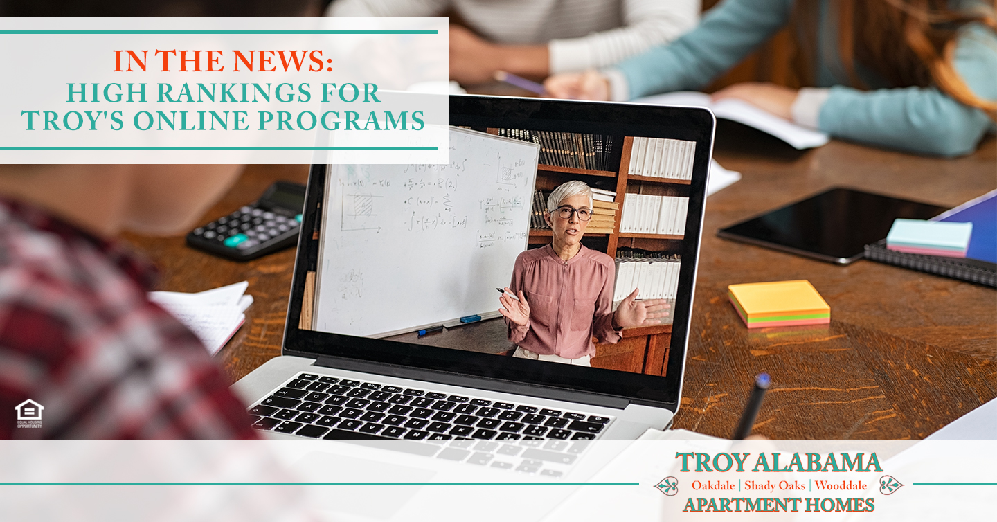 high rankings for Troy's online programs